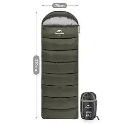 Туристичний спальний мішок Naturehike U250 (до -10C) правосторонній (R) - мініатюра 4