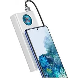 Зарядний пристрій Baseus Amblight Digital Display Quick Charge 65W 30000mAh (Білий) - мініатюра 7