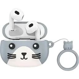 Наушники Hoco Cat True Wireless Stereo Headset EW46 серые 6931474788887