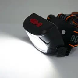 Ліхтар налобний BL-203, акумуляторний світлодіодний COB, USB заряджання, 4 режими, чорний - мініатюра 5