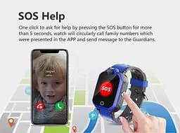 Смарт годинник телефон для дітей Lemfo H02 з GPS трекером, SIM-картою, 4G, відеодзвінками, Wi-Fi, камерою, кнопкою SOS та вологозахистом IP67 Рожевий - мініатюра 11
