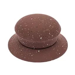 Ручка для кришки каструлі сковороди кругла керамічна, Kitchen Master Коричневий 85609