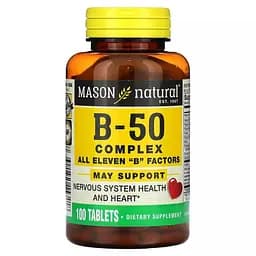Комплекс B-50 Mason Natural B-50 Complex 100 таблеток