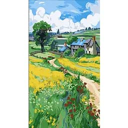 Набір для розпису по номерах Strateg Дорога додому 50х25 см (WW162)