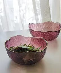 Салатник Glass 18452 13 см рожевий - мініатюра 3
