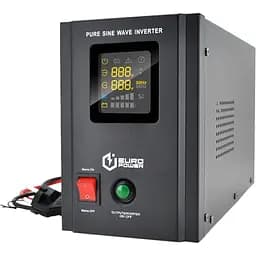 ДБЖ з правильною синусоїдою Europower PSW-EPB800TW12 (480 Вт) 5/10А, під зовнішню АКБ 12В , Q2 (415x208x283) 5,79 кг (346x145x220)