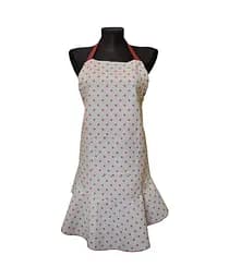 Фартух Прованс Глорія Горох з воланом червоний (14592)