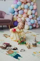 Дитячий двосторонній складаний килимок Poppet Парк і Прогулянка ведмежат, 200х180 см (PP002-200) - мініатюра 9