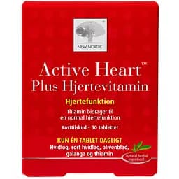 Добавка New Nordic Active Heart для сердечной деятельности 30 таблеток