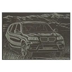 Гравюра А5 "Джип" ГрА5з-11 эконом вариант в пакете 21 х 14,8 см