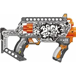 Игрушечный детский пистолет автомат. барабан на батаре. с мягк. патронами Возвращение в школу (24 шт.)(35х25см)