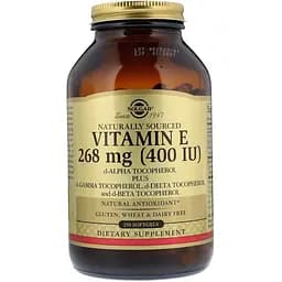 Вітамін Е Solgar Vitamin E натуральний 400 МО 268 мг 250 капсул