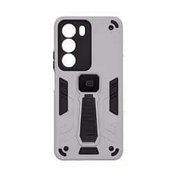 Чехол для Realme C71 4G, Proover, серый, с подставкой и магнитом, противоударный, ударопрочный, бронированный, панель-накладка, защита всего корпуса, термополиуретан (TPU) + поликарбонат (PC), ArmorStandart (ARM86750)
