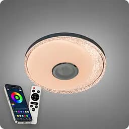 Люстра світлодіодна 517 Dlight RGB з пультом і колонкою 70Вт Білий (02154) - мініатюра 4