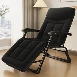 Розкладне крісло ліжко з вбудованим матрацом Leobro Black (LB-FCB-G3-BLK)