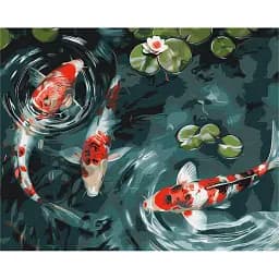 Картина по номерам Brushme Карпы кои 40x50 см