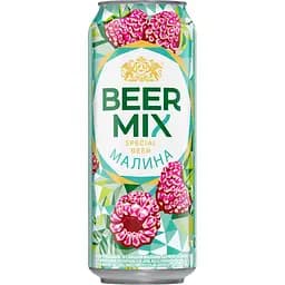 Пиво Оболонь Beermix Raspberry 2.4% 0.5 л ж/б