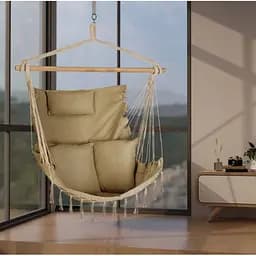 Бразильське крісло - гамак Outtec Boho Sois XXL бежевий - мініатюра 4