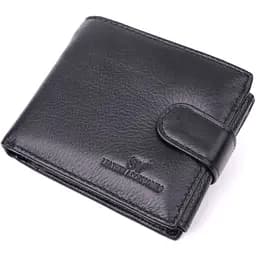 Якісний горизонтальний гаманець із натуральної шкіри ST Leather 22455 чорний