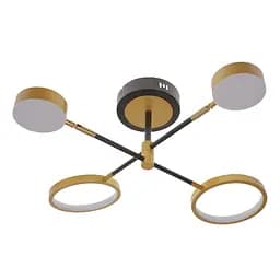 Люстра потолочная Brille в спальню LED 38W WW BK (BL-760С/4)