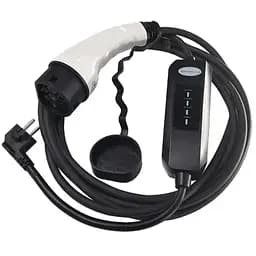 Зарядное устройство HiSmart для электромобилей Type 2-Schuko (220V), 16A, 3.5кВт, 1-фазное, 5м