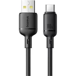 Кабель Baseus Silky Series USB-A to USB-C 100W 1m Black (P10377703113-00) [155534]