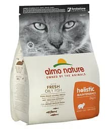 Сухий корм для дорослих кішок Almo Nature Holistic із жирною рибою 2 кг