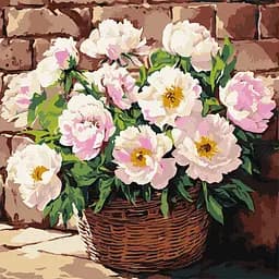 Набір для розпису по номерах Ніжний аромат, Ideyka, 40x40 см, КНО3311