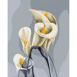 Картина за номерами на підрамнику Brushme Білі кали Катерина Савич