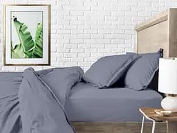 Простирадло Cosas на резинці 100х200 stormy, стальний (Steel_100x200x20) - мініатюра 3