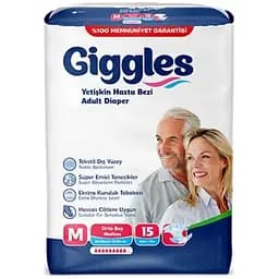 Подгузники для взрослых Giggles Medium 15 шт (8680131204397)