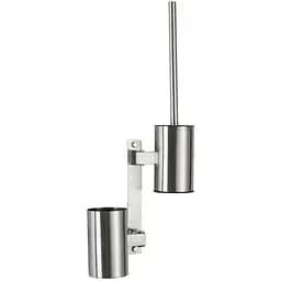 Поворотний настінний йоржик Frap F30410-1 з тримачем для миючого, Нержавіюча сталь