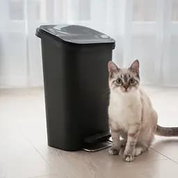 Відро для сміття MBM My Home з кришкою та педаллю 12 л антрацит (BIN-13 12L ANTHRACITE) - мініатюра 6