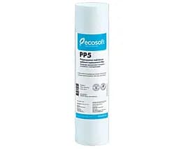 Ecosoft PP5, Екософт, Картридж із спіненого поліпропілену для холодної води для фільтрів ВВ10, 5 мкм
