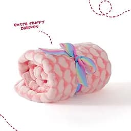 Плед Perletti Toys Tiara Unicorn з м'якою іграшкою 120x80 см рожевий/білий (P13071) - мініатюра 2