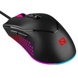 Мишка Sandberg Azazinator Mouse 6400 RGB ігрова 6400dpi 7 кнопок Huano чорна - мініатюра 2