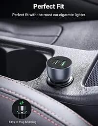 Зарядний адаптер для авто UGREEN CD213 2 порти C + U 52.5W сірий - мініатюра 7