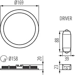 Світильник down-light Kanlux Rounda V2LED12W-WW-W (28932) - мініатюра 5