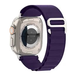 Ремінець для Apple Watch 49/46/45/44/42 (Series 1-3), фіолетовий, Alpine Loop Alpina Band, тканинний поліестеровий ремінець для смарт-годин, дихаючий, для активного відпочинку та спорту, ArmorStandart (ARM74199) - мініатюра 5