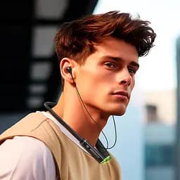Бездротові навушники Hoco ES72 Benevolent neck-mounted BT earphones, BT5.4, 200mAh, 30h, black - мініатюра 4