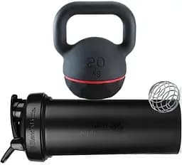 Шейкер спортивний BlenderBottle Pro45 1270 мл Grey/White (Pro45_Grey/White) - мініатюра 4