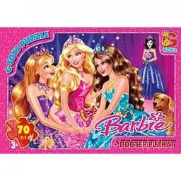 Детский пазл "Barbie" G-Toys BA007 плакат 70 элементов