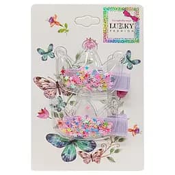 Затискач дитячий для волосся "Корона" Lukky T18456, 2 штуки