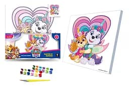 Картина за номерами Qbee Щенячий патруль Скай і Еверест 30x30 см QB913-008