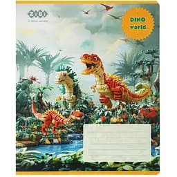 Упаковка зошитів ZiBi Dino 12 аркушів в клітинку 25 шт. (ZB25.1751K) - мініатюра 7