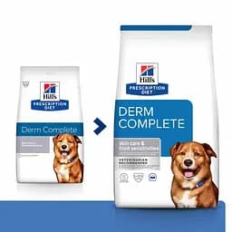 Сухий корм для собак Hill’s Prescription Diet Derm Complete при харчовій алергії та атопічному дерматиті, 4 кг - мініатюра 3