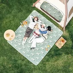 Килимок для пікніка Naturehike (CNK2350WS010) 145x170 - зелений з собаками - мініатюра 4