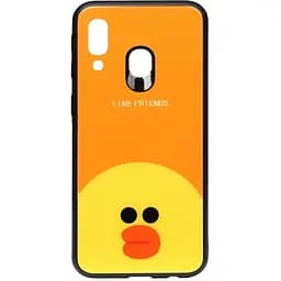 Чохол-накладка Toto Cartoon Print Glass Case Samsung Galaxy A40 Line friends Sally