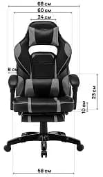 Геймерське крісло GT Racer чорне з ментоловим (X-2749-1 Black/Mint) - мініатюра 11
