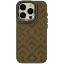 Чохол-накладка Kajsa Briquette Collection Rhombus Apple iPhone 15 Pro Olive